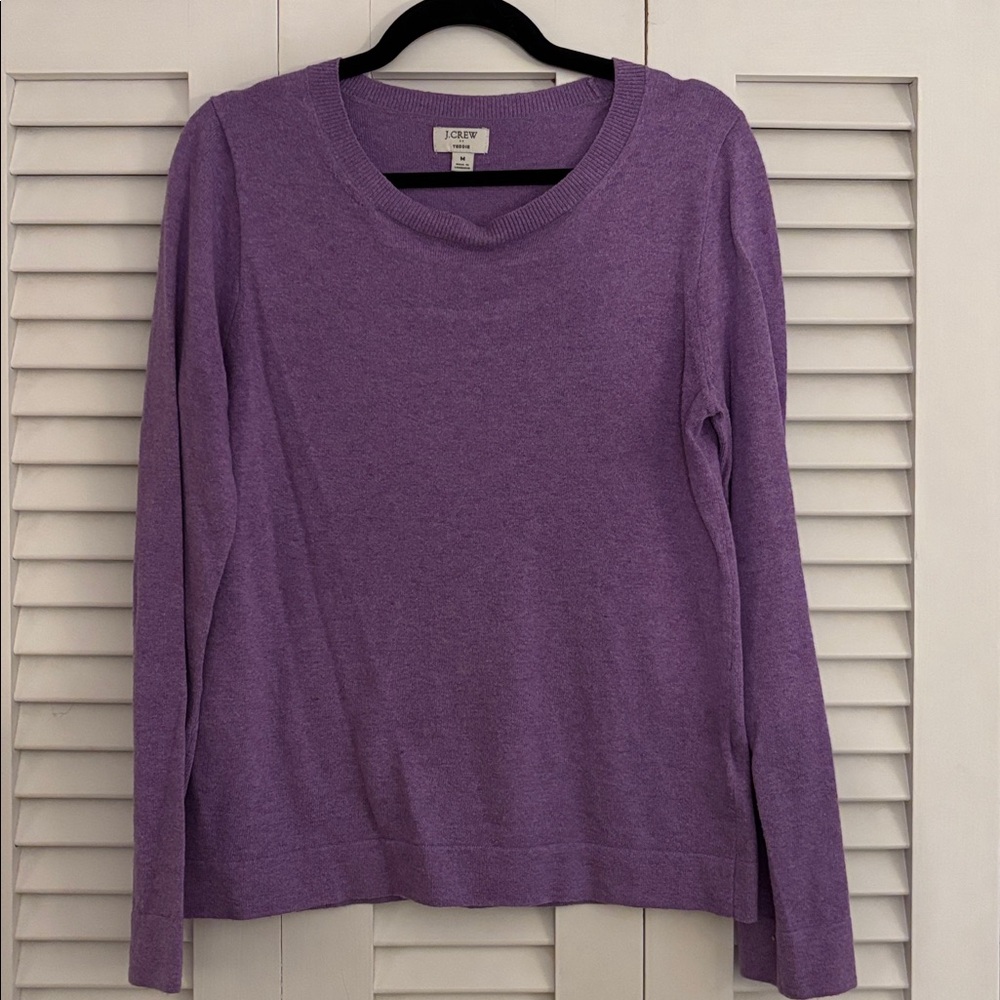 Women’s jcrew teddie sweater sz medium